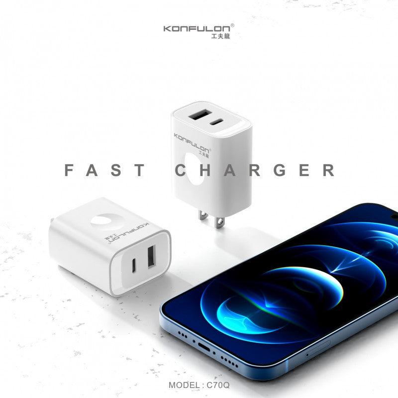 ក្បាលសាក Konfulon Fast Charger C70Q
