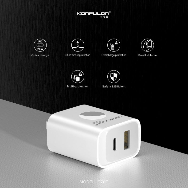 ក្បាលសាក Konfulon Fast Charger C70Q