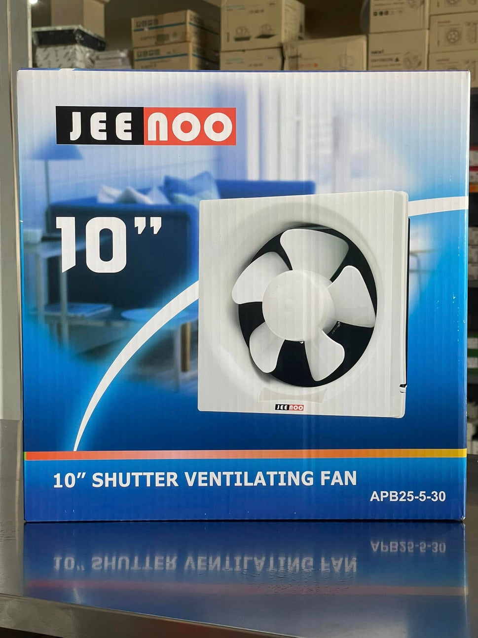 កង្ហាបឹតជញ្ចាំង Jeenoo 10" (250mm) Wall-Mounted Ventilation Fan APB25-5-30
