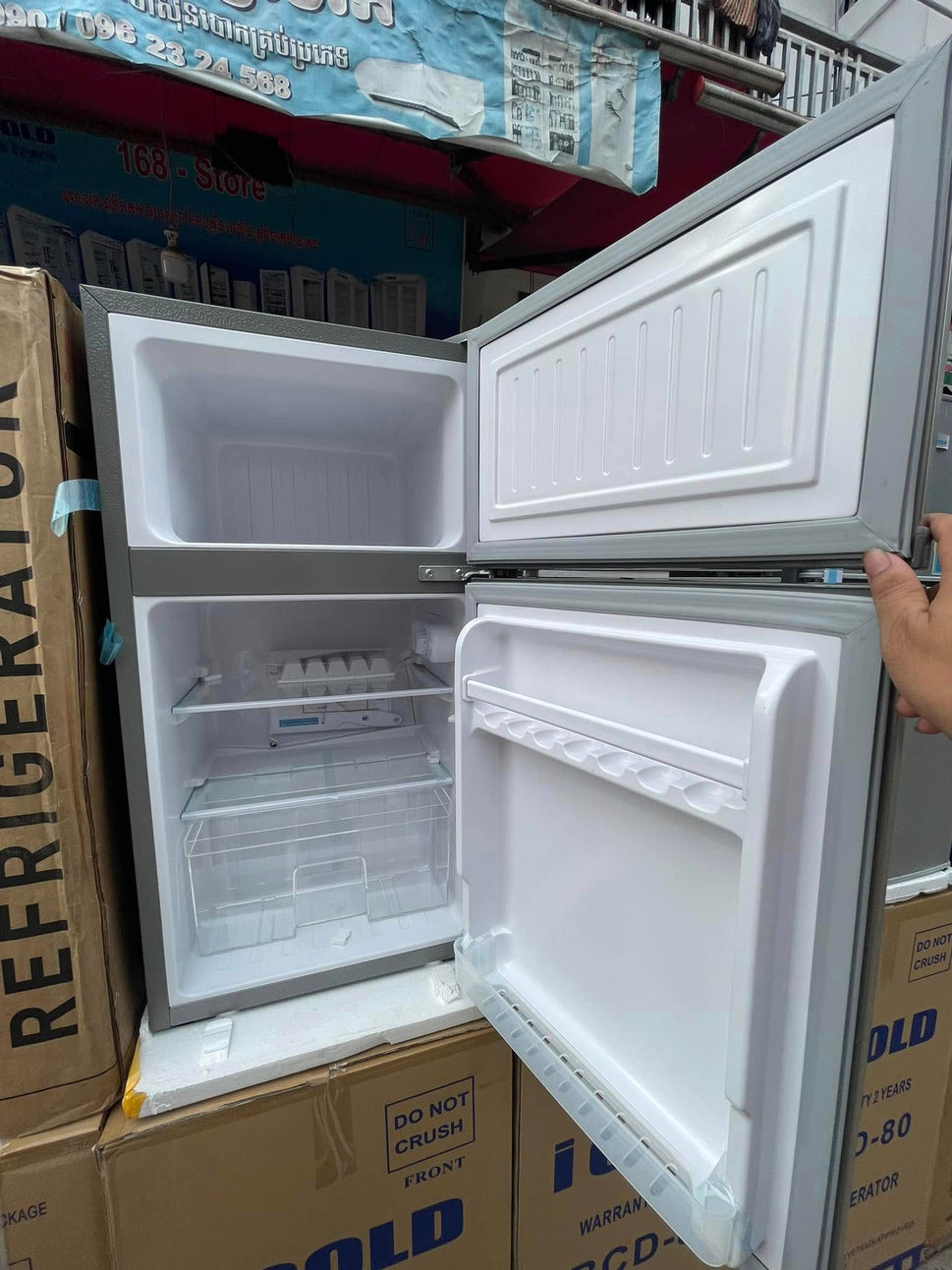 ទូរទឹកកកទ្វារពីរ I Cold Refrigerator 80L BCD-80