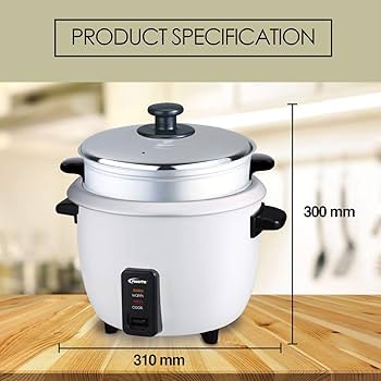 ឆ្នាំងដាំបាយអគ្គិសនី Powerpac Rice Cooker 1.8L PPRC8