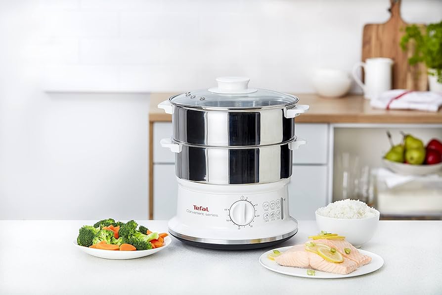 ម៉ាស៊ីនចំហុយ Tefal Minicompact Steamer 6L VC145140
