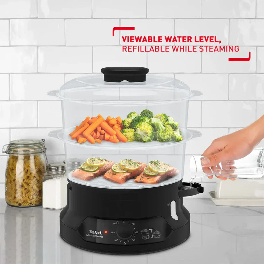 ម៉ាស៊ីនចំហុយ Tefal Minicompact Steamer 6L VC1398