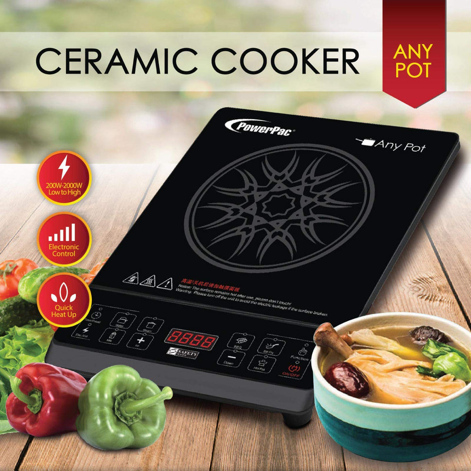 ចង្ក្រានអគ្គិសនី POWERPAC Ceramic Cooker PPIC832 2000W