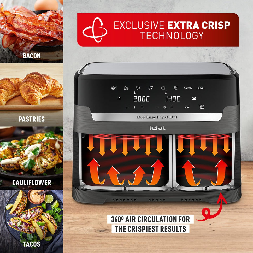 ម៉ាស៊ីនបំពងស្ងួត Tefal Air Fryer 8.3L EY905