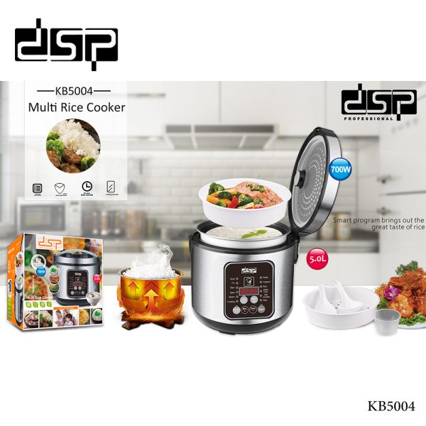 ឆ្នាំងដាំបាយអគ្គិសនីពហុមុខងារ DSP Multi Rice Cooker 5.0L KB5004