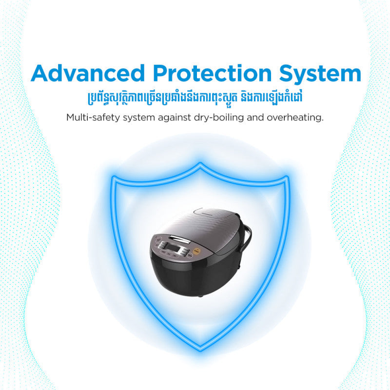 ឆ្នាំងដាំបាយអគ្គិសនី Midea Rice Cooker 1.8L MB-FS5018D