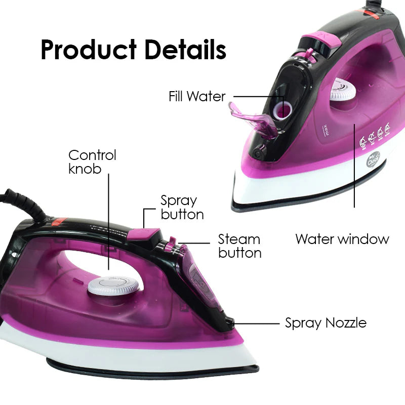 ឆ្នាំងអ៊ុត PowerPac Pro Steam Iron MC167