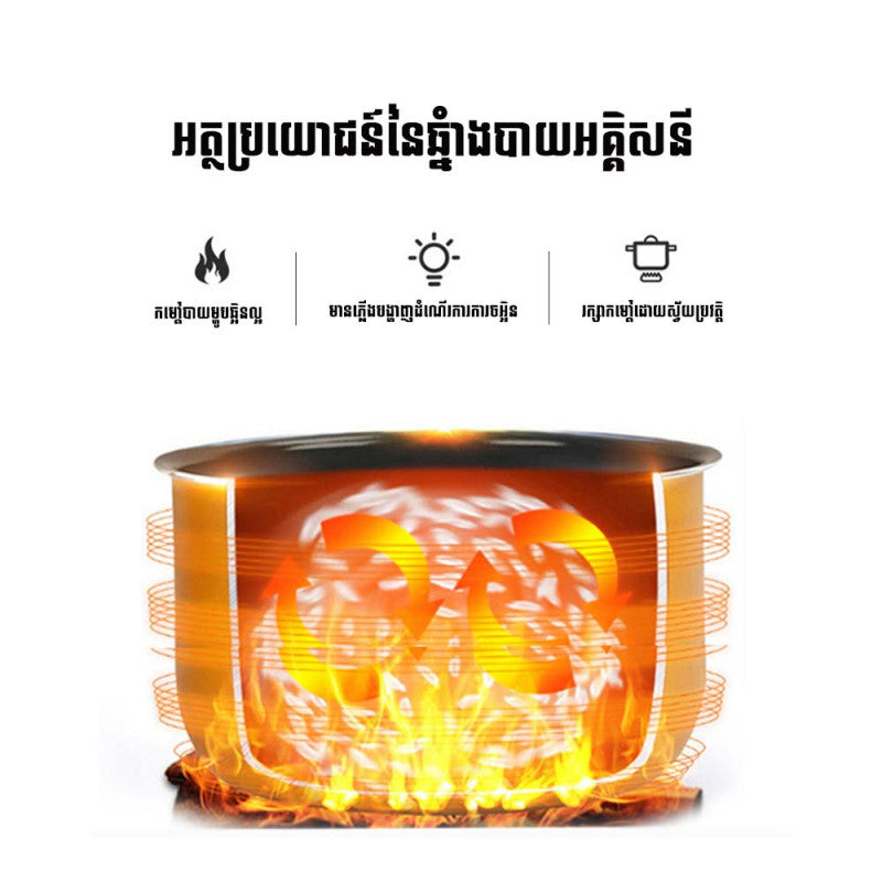ឆ្នាំងដាំបាយអគ្គិសនី Midea Rice Cooker 1.8L MG-GP45B