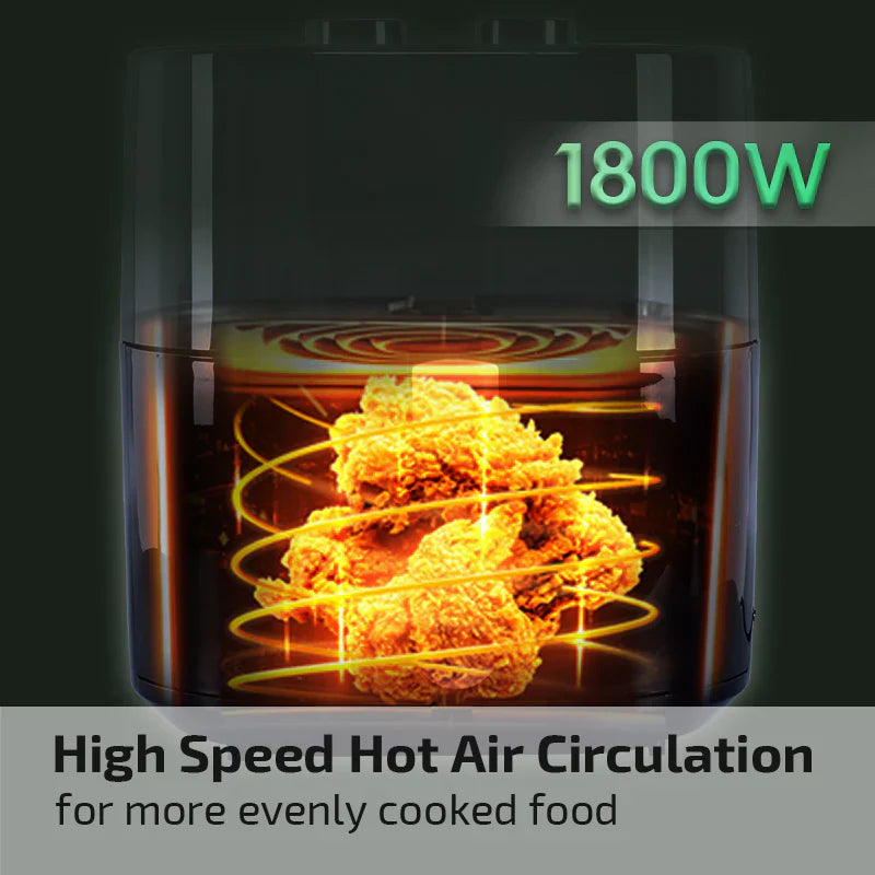 ម៉ាស៊ីនបំពងស្ងួត Powerpac Air Fryer 1800W PPAF676