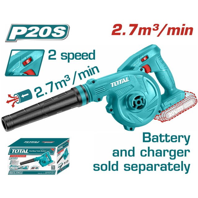 ម៉ូទ័រផ្លំនិងបឺតខ្យល់ Total Cordless Blower 20V TABLI20018