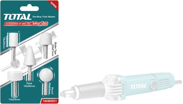 ឈុតផ្លែសី Total Die Grinder Bits Set 5pcs TAKB0501