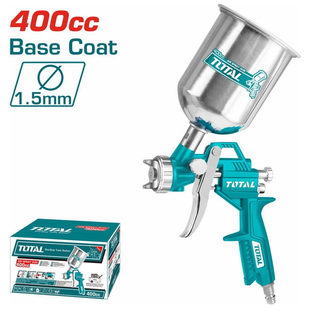 កំប៉ុងបាញ់ថ្នាំប្រើខ្យល់ Total Spray Gun 400cc TAT10401