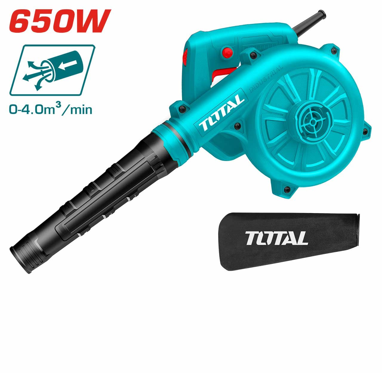 ម៉ូទ័រផ្លំនិងបឺតខ្យល់ Total Aspirator Blower 650W TB6036