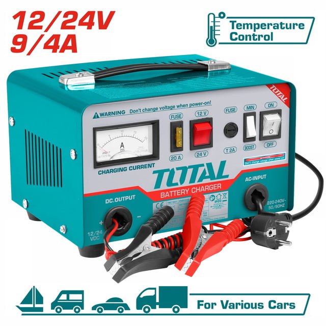 ឧបករណ៍សាកអាគុយ Total Battery Charger 12A TBC1601