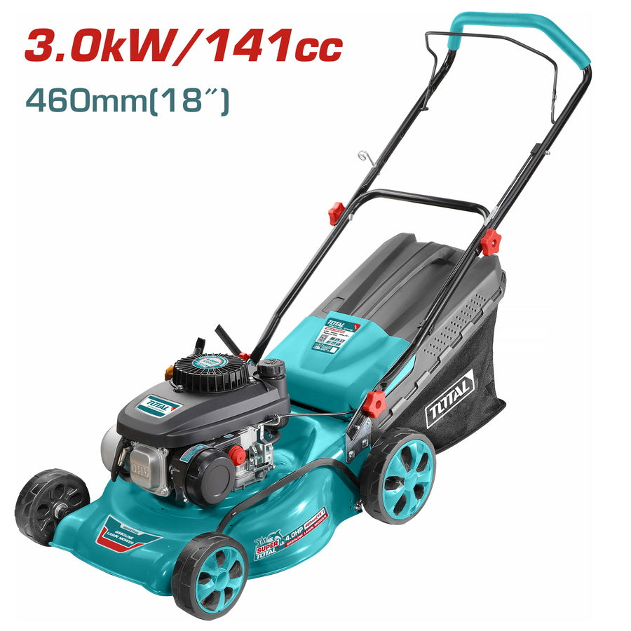 ម៉ាស៊ីនកាត់ស្មៅប្រើសាំង Total Gasoline Lawn Mower 4HP TGT141181