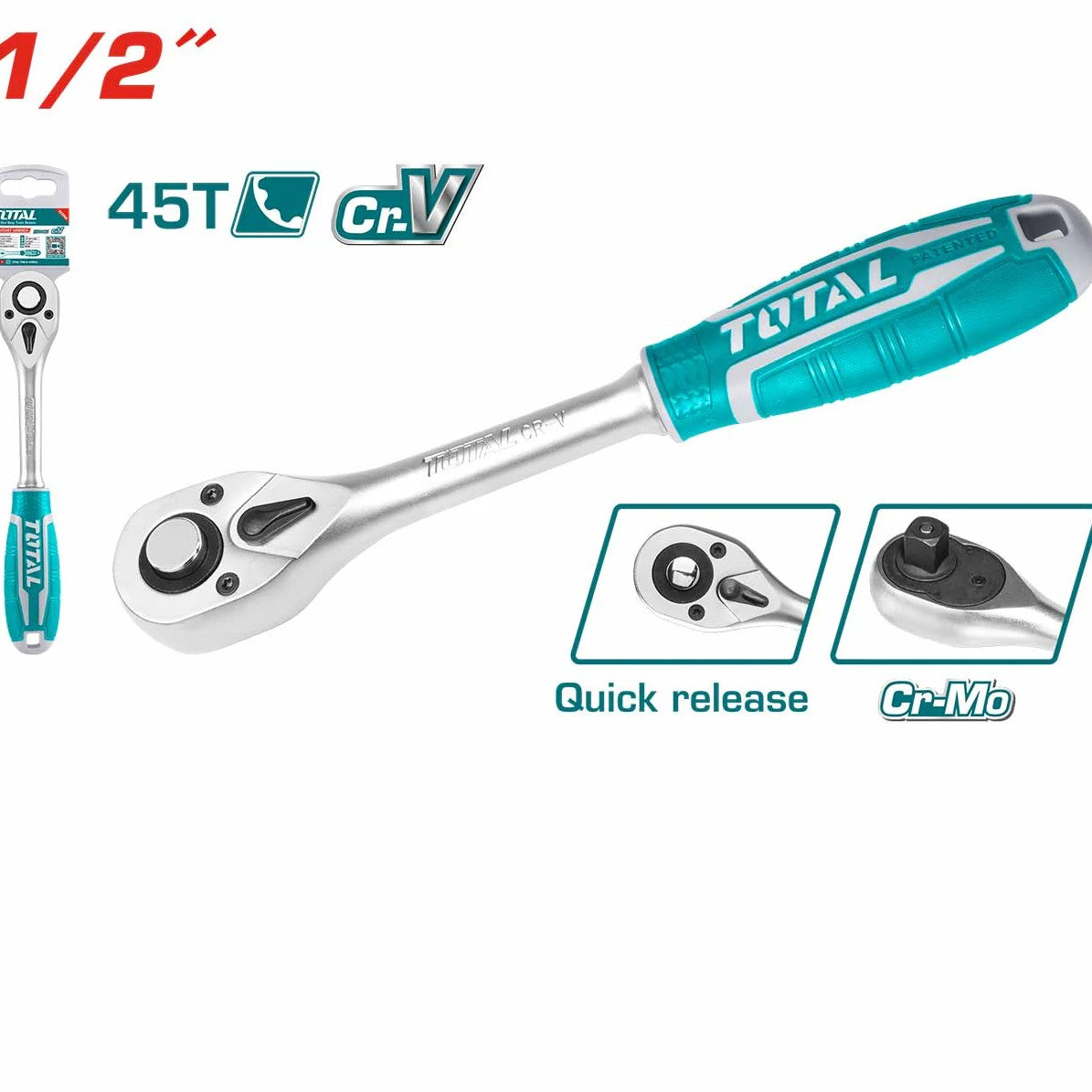 ដងសោរអូតូ Total Ratchet Wrench 1/2" THT106126