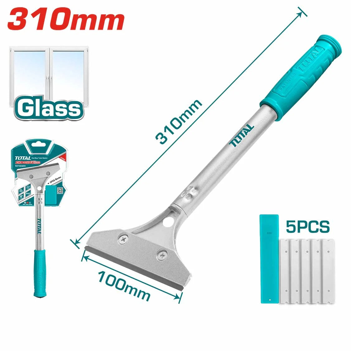 ដងឈូស Total Metal Scraper THT183201