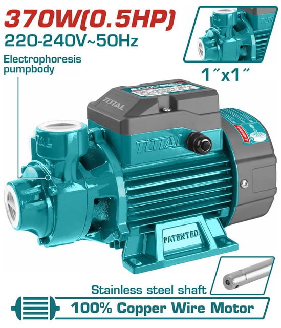 ម៉ូទ័របូមទឹក Total Water Pump 370W TWP13706
