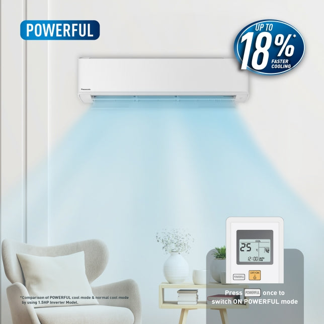 ម៉ាស៊ីនត្រជាក់ Panasonic Air Conditioner Standard R32 NON-INVERTER 2.5HP CS/CU-PN24XKH