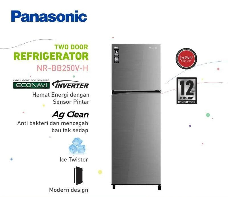 ទូរទឹកកក Panasonic Refrigerator 236L NR-BB250