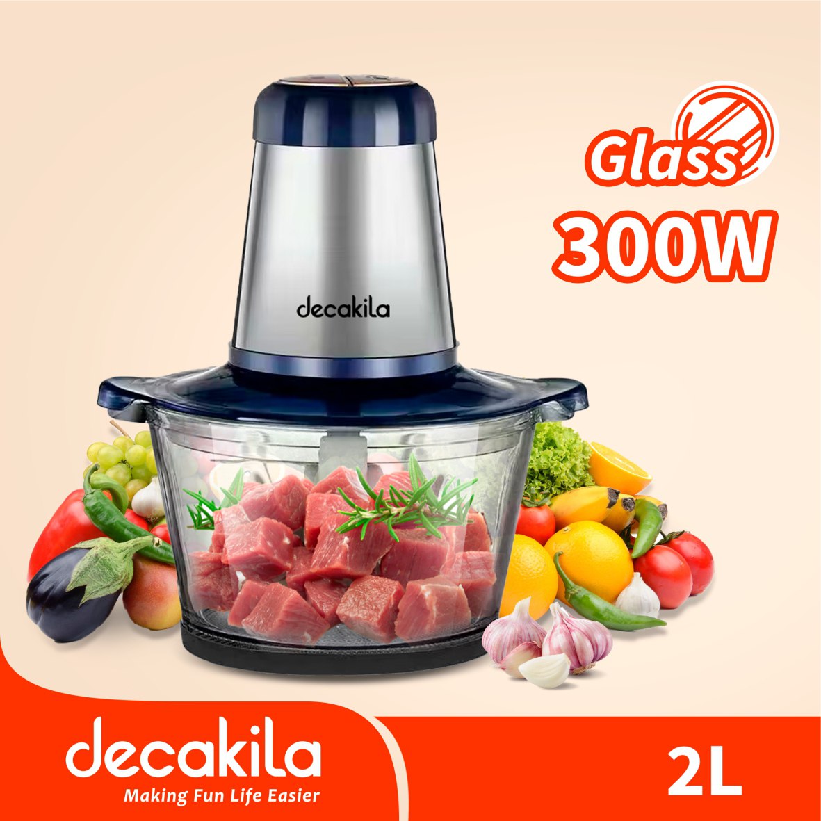 ម៉ាស៊ីនកិនសាច់ 2L Decakila KEMG011B