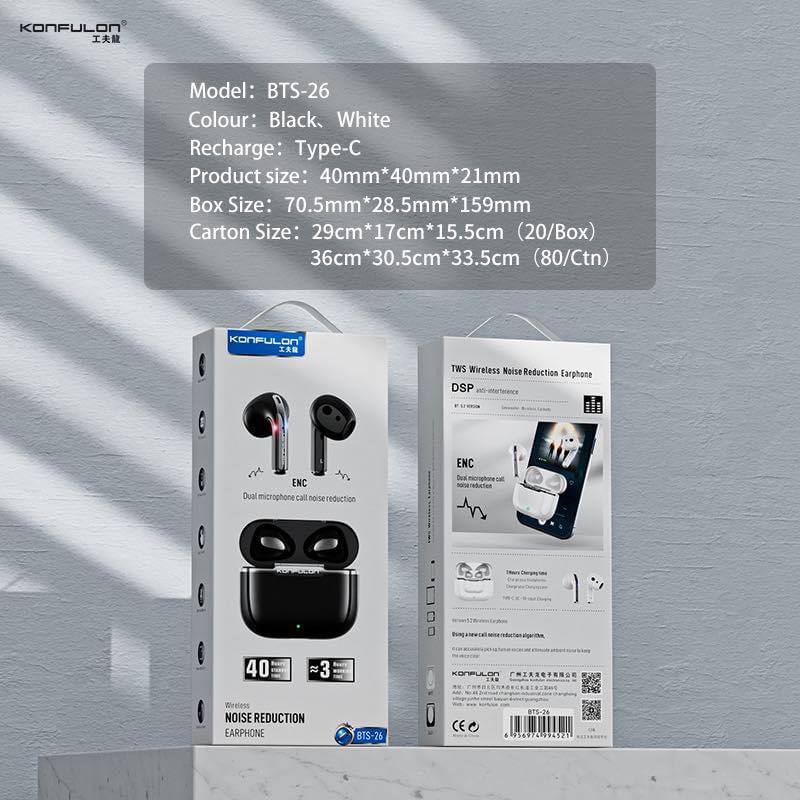 កាស Konfulon Bluetooth Earphone BTS-26