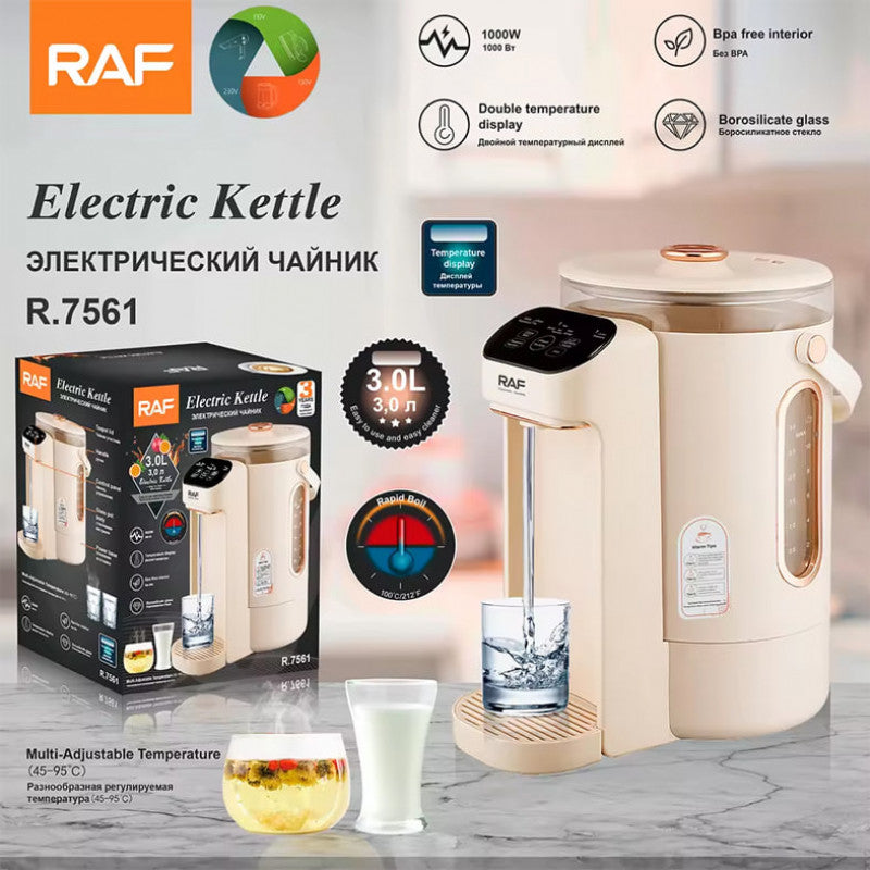 កំសៀវដាំទឹក RAF Kettle 3.0L R.7561