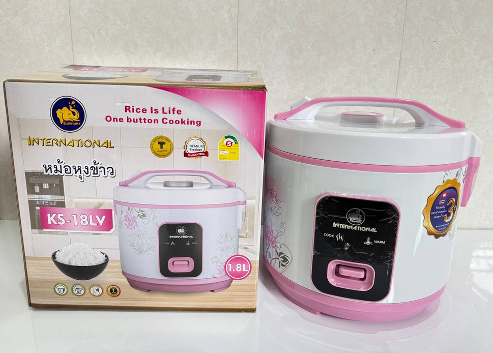 ឆ្នាំងដាំបាយ International Rice Cooker 1.8L KS-18LV