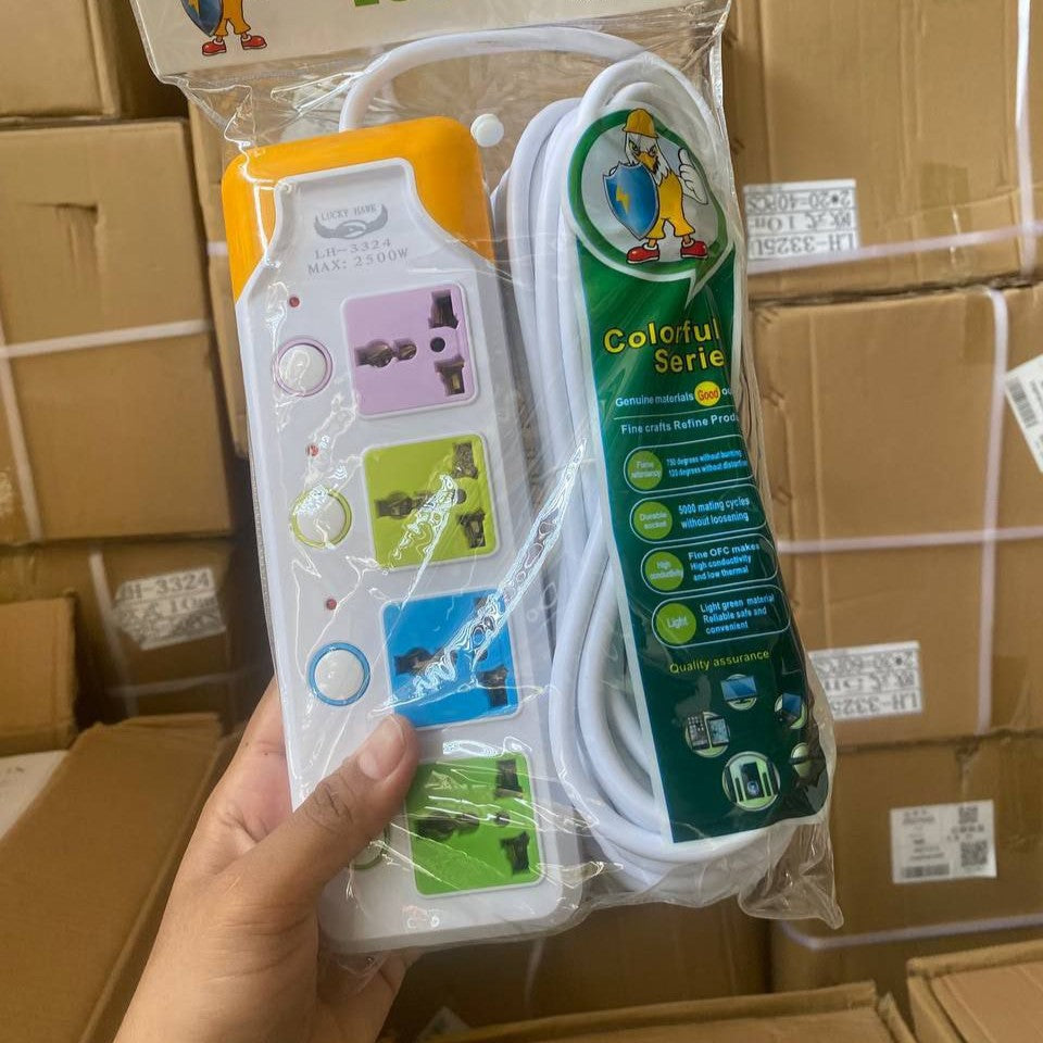 ព្រីភ្លើងរន្ធ4 Extension Cords 2m LH3324/2