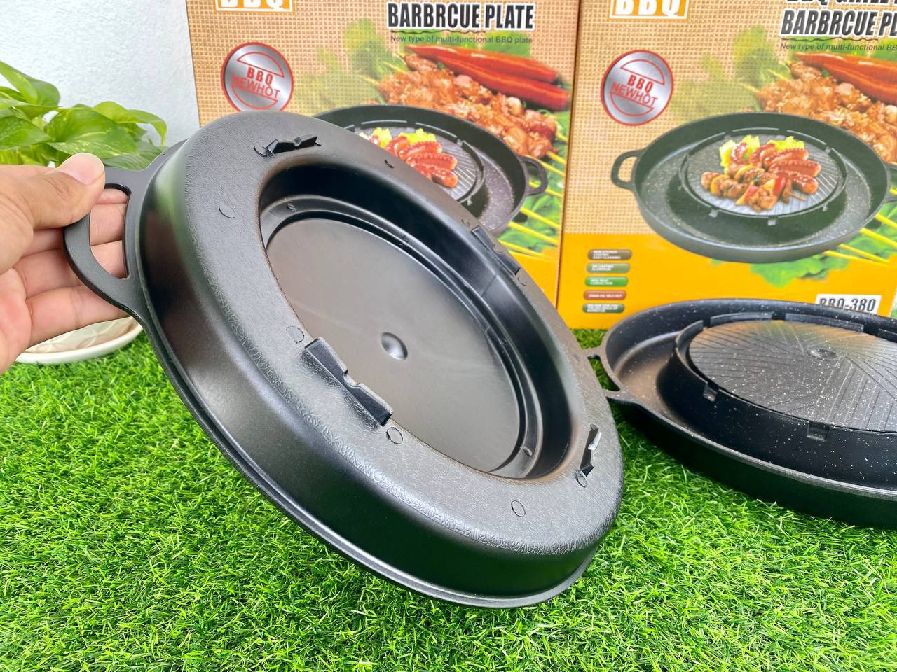 ខ្ទះ BBQ+គោឡើងភ្នំ BBQ and Soup Grill Plate KS380