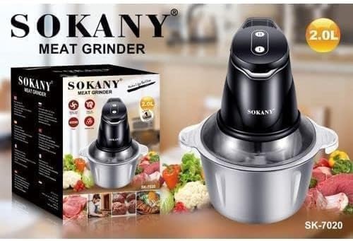 ម៉ាស៊ីនកិនសាច់មានដៃ SOKANY 2L SK7020