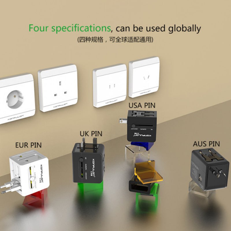 ដុំសាក KONFULON Universal Travel Adapter UC-02