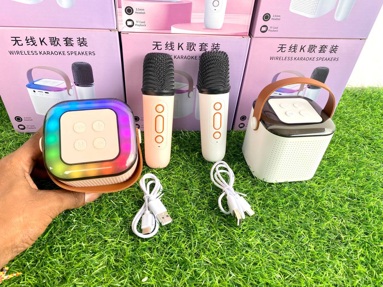 កូនបាសមេក្រូ 2 Small Bluetooth Speaker With 2 Microphone Model: Y1