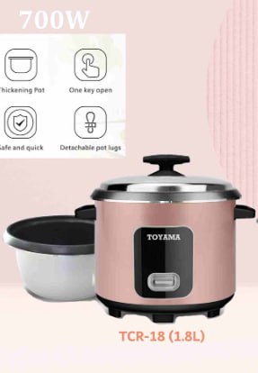 ឆ្នាំងដាំបាយ TOYAMA Rice Cooker TCR-18
