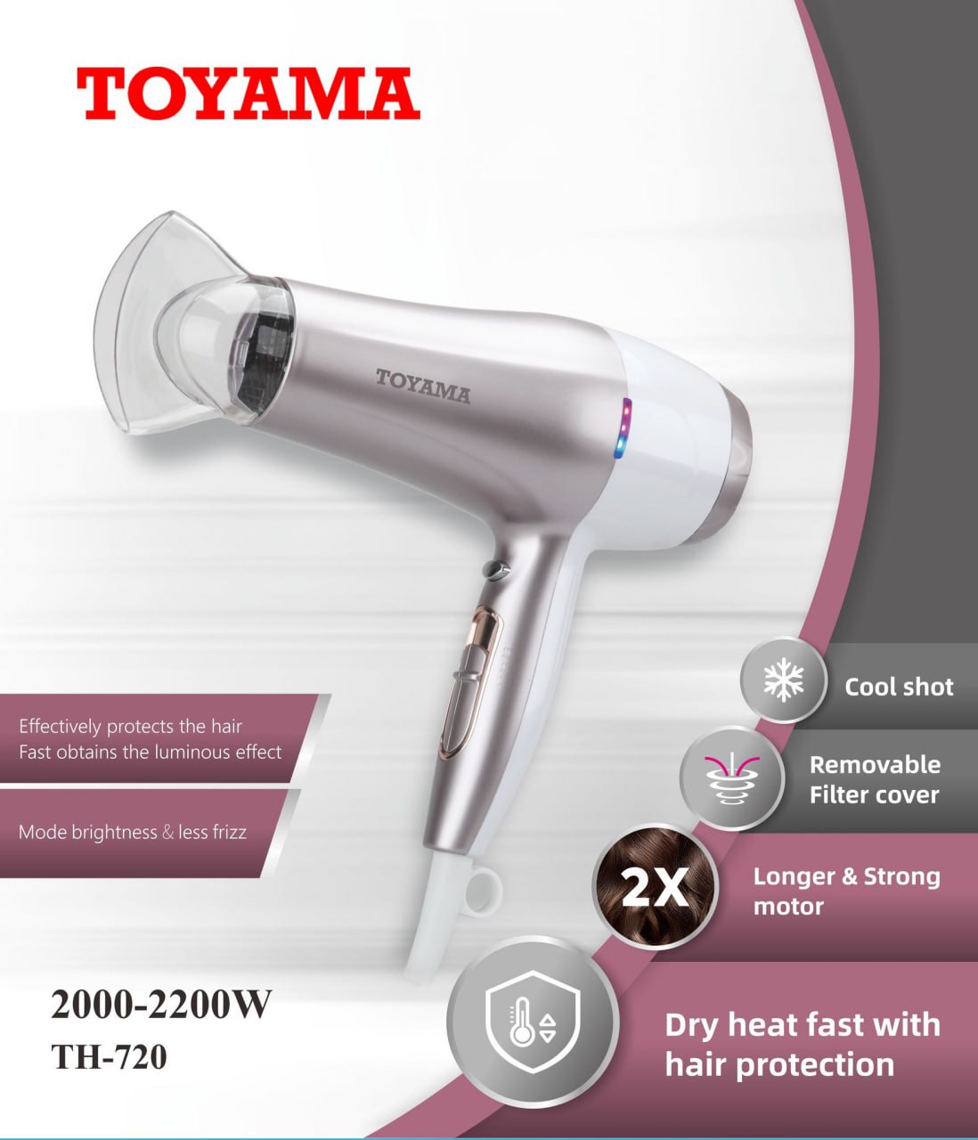 ម៉ាស៊ីនផ្លុំសក់ TOYAMA-TH-720