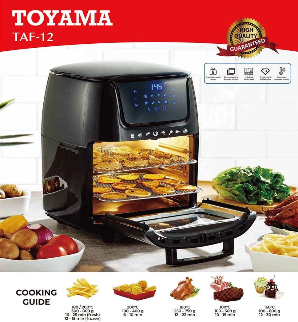 ម៉ាស៊ីនបំពងស្ងួត 12L TOYAMA Air fryer TAF-12
