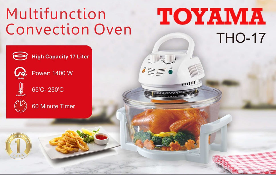 ឆ្នាំងដុតកញ្ចក់ TOYAMA Multifunction Convection Oven THO-17