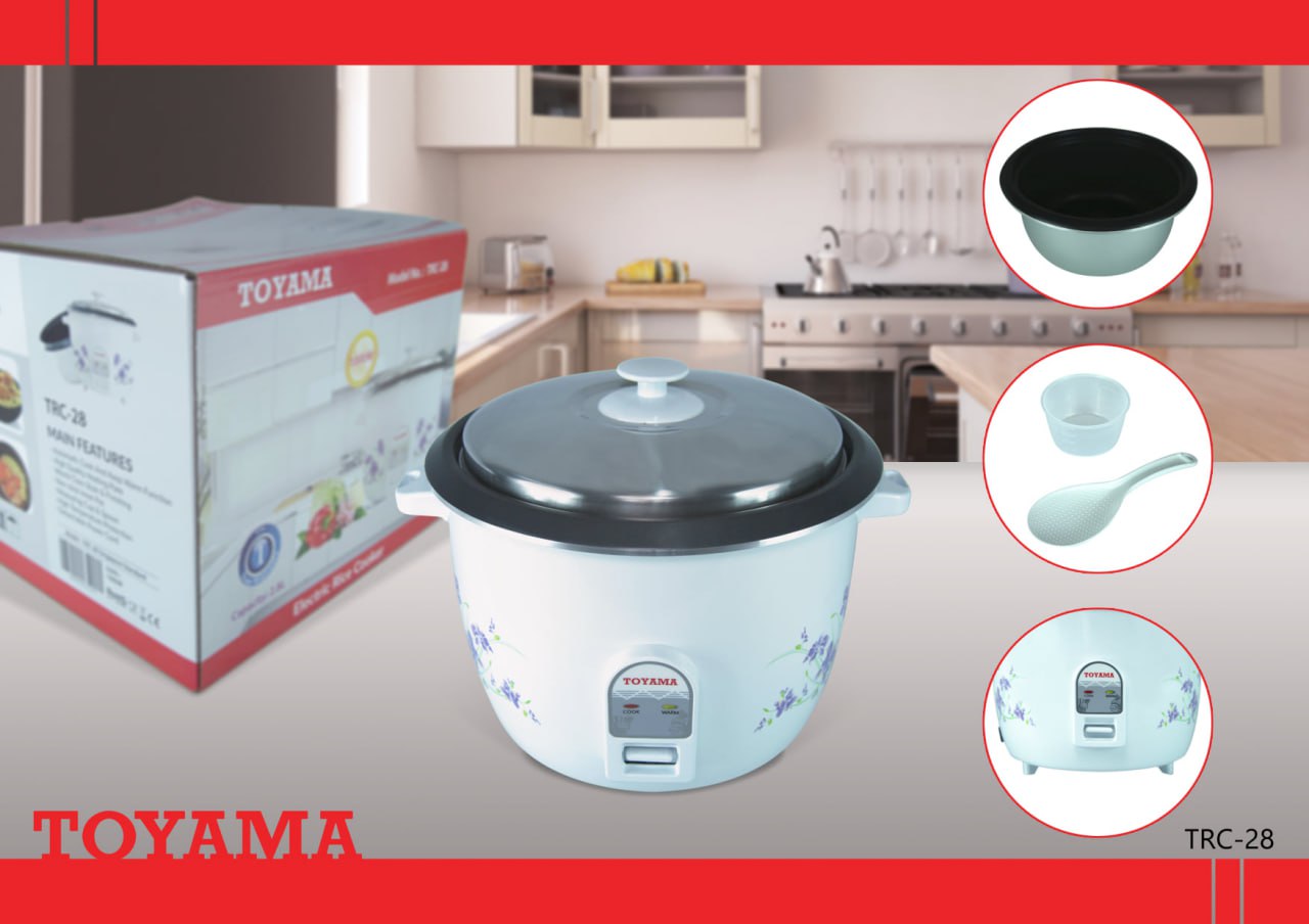 ឆ្នាំងដាំបាយ TOYAMA Rice Cooker TRC-28
