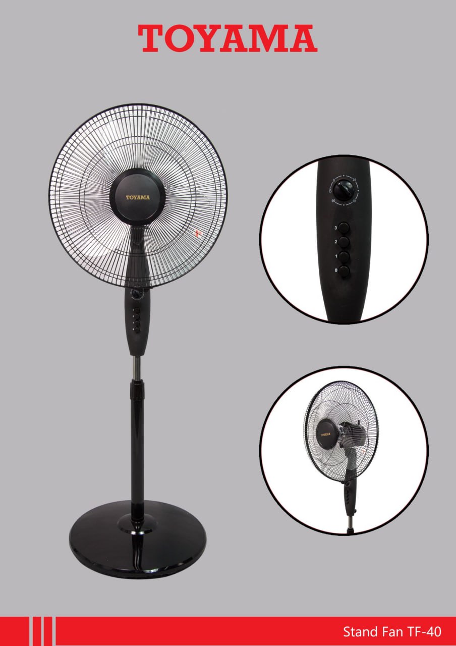 កង្ហារបញ្ឈរ TOYAMA Stand Fan TF-40