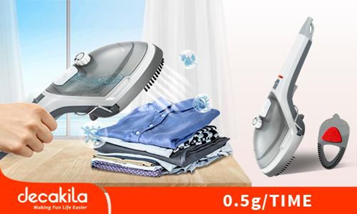 ឆ្នាំងអ៊ុតចំហាយទឹក 1000W Decakila Steam Iron KEEN014G