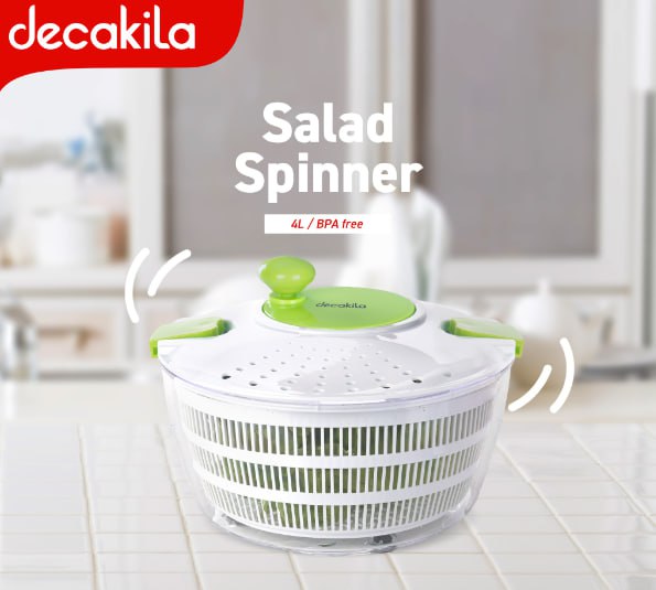 កញ្ច្រែងលាងបន្លែ Decakila Salad Spinner KMTT088W