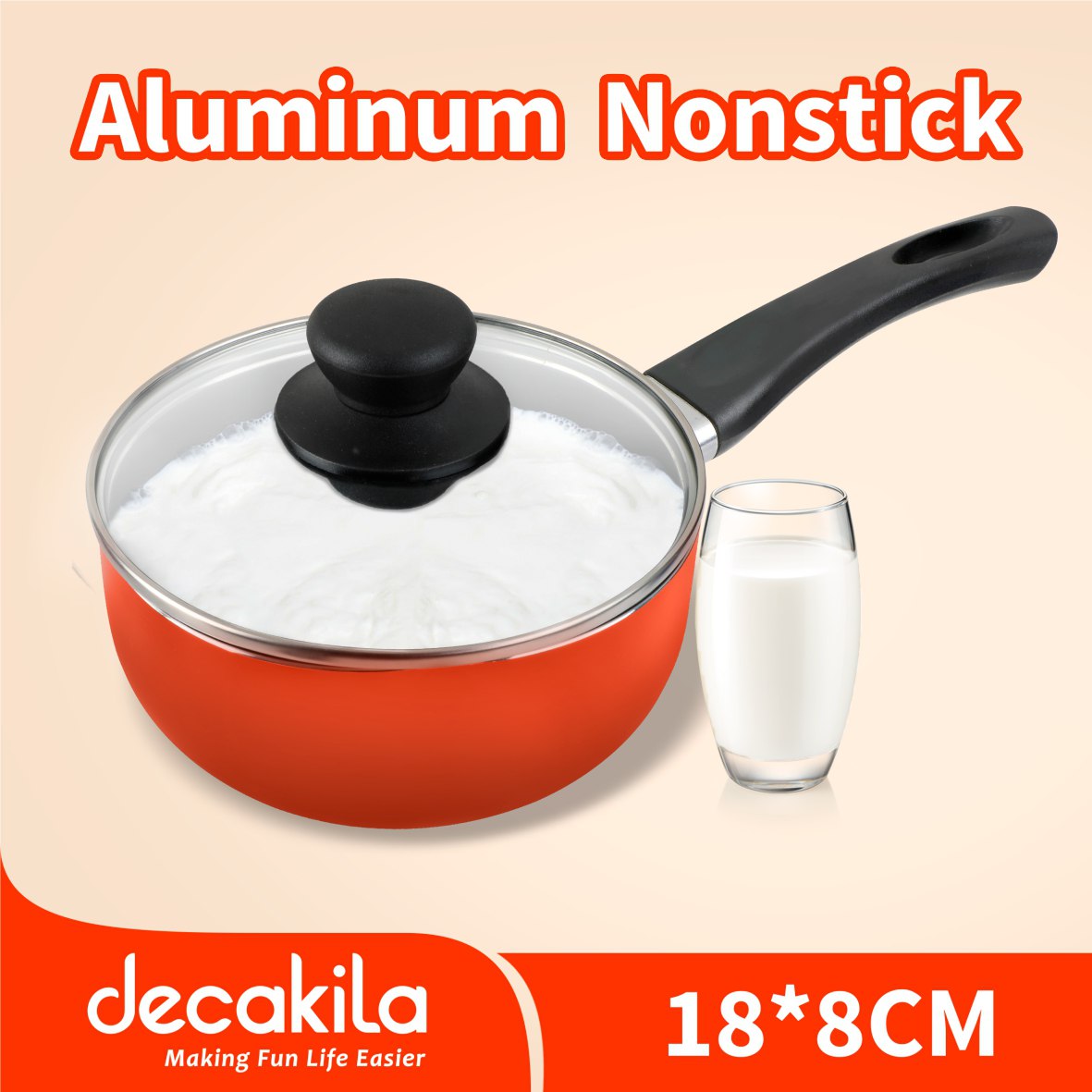 ខ្ទះចៀនឆា 7" Decakila Saucepan KMEP008B