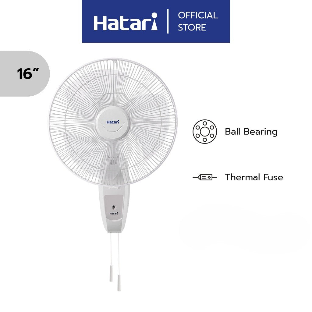 កង្ហាចាប់ជញ្ជាំង Hatari Electric Wall Fan 16" HT-W16M6