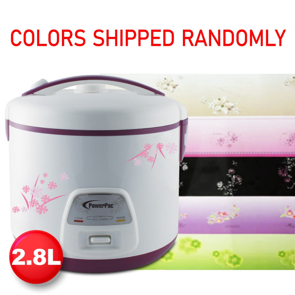 ឆ្នាំងដាំបាយអគ្គិសនី Powerpac Rice Cooker And Steamer 2.8L PPRC8128