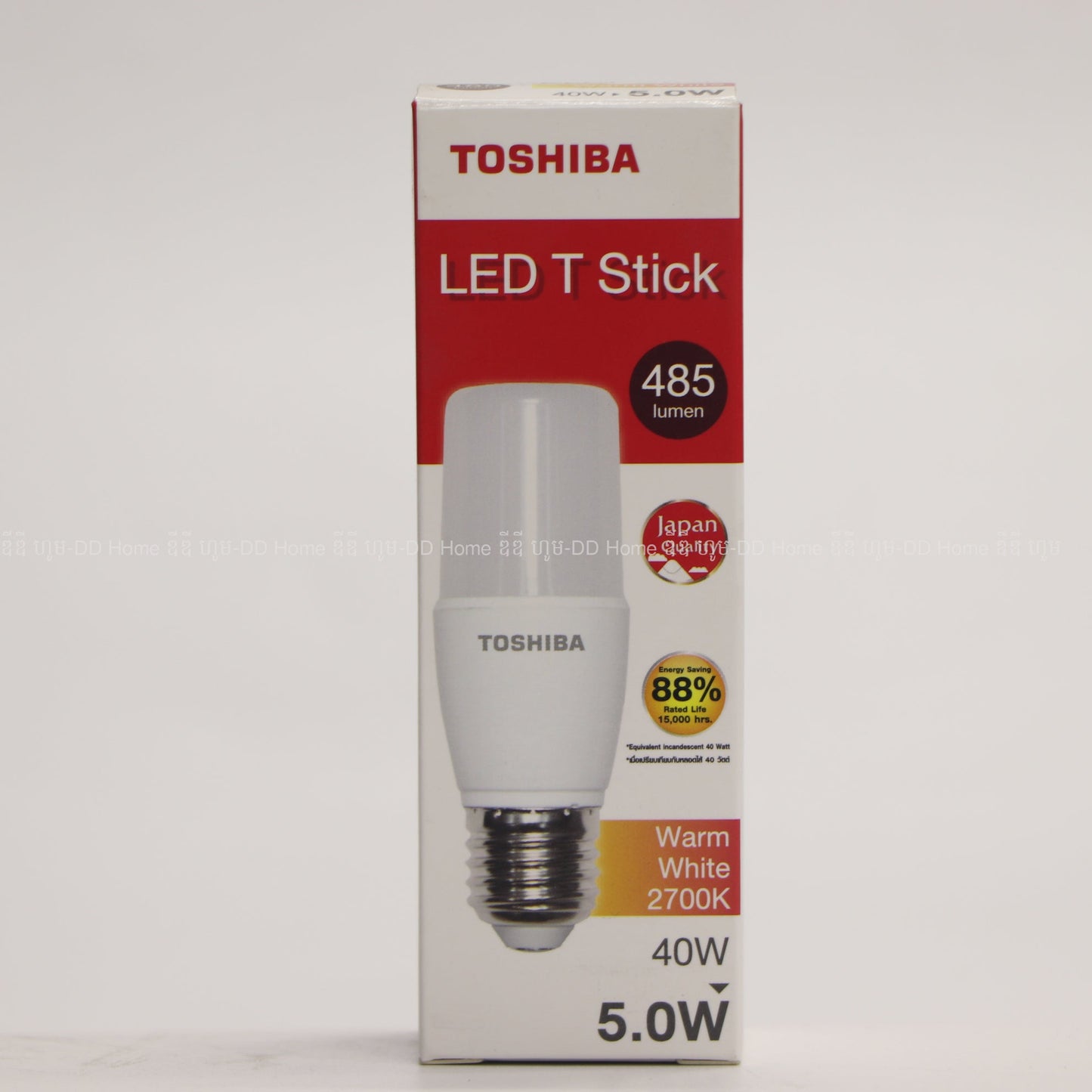 អំពូលស្ទីក TOSHIBA LED T Stick 5Wពណ៌ថ្ងៃ