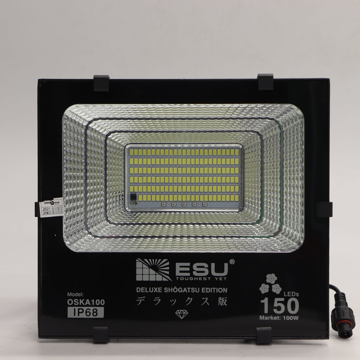 អំពូលសូឡាម៉ាក ESU Solar Flood Lights OSKA-100, 100W ពណ៌ស