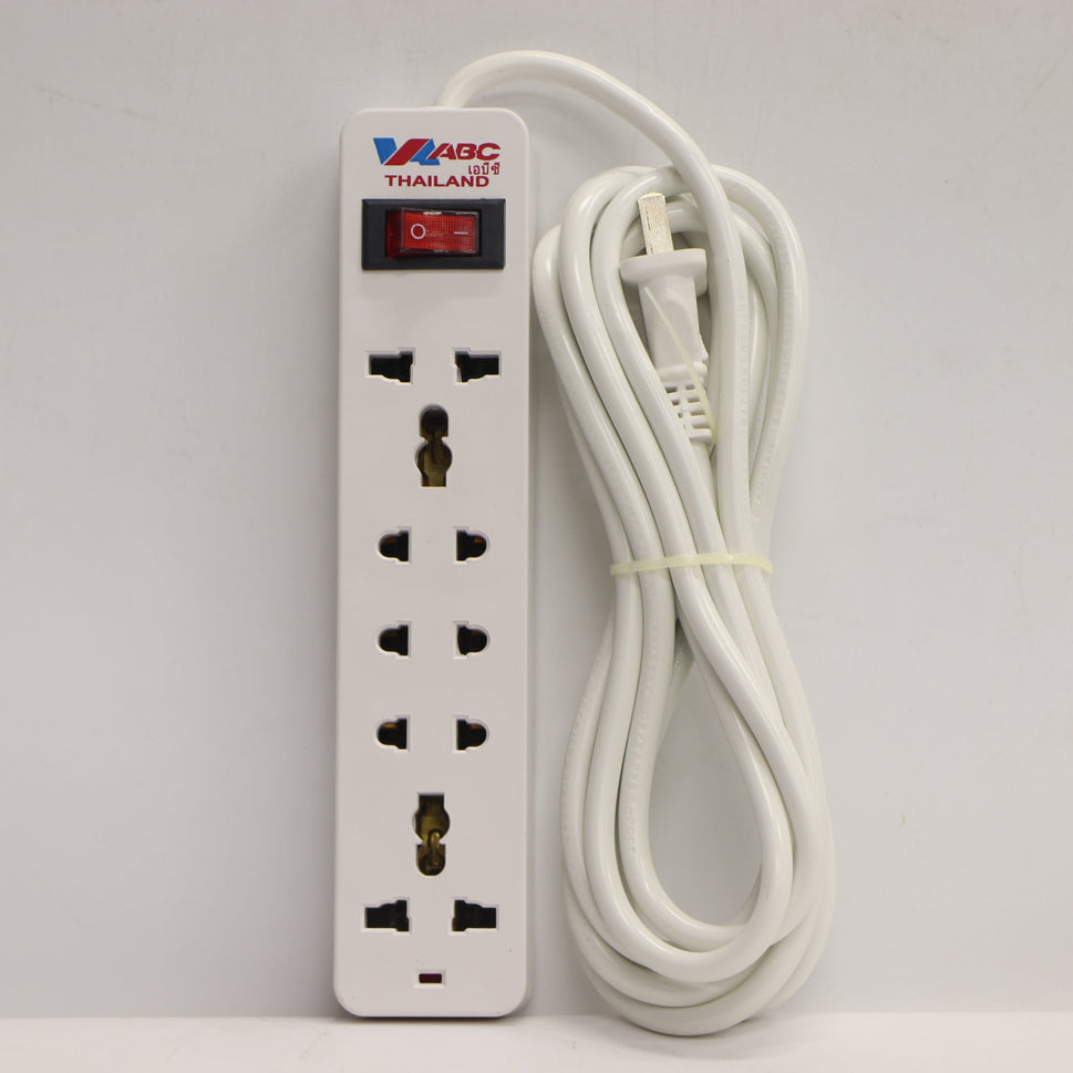 ព្រីខ្សែ ABC Universial Extension Cord រន្ធ5(3M)-AC215-3