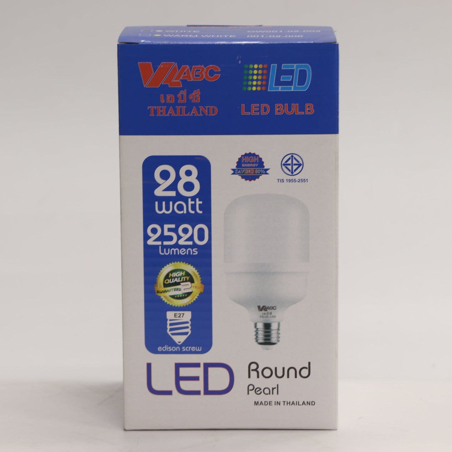 អំពូលត្បាលម៉ាក ABC LED Light Bulb 28W ពណ៌ស