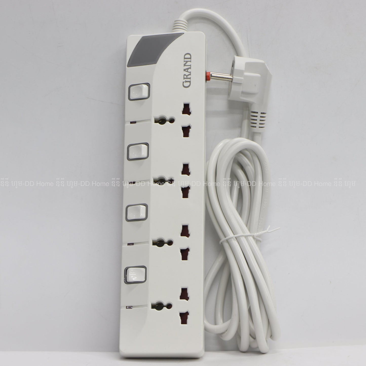 ព្រីខ្សែ Grand Universial Extension Cord រន្ធ4 (G-147)